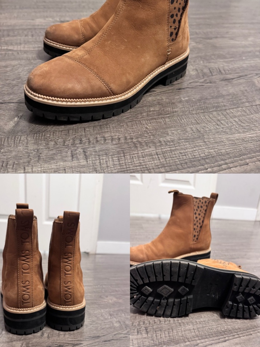 TOMS the WoMen's Tan Suede Chelsea Boots